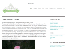 Tablet Screenshot of greenwomansgarden.com